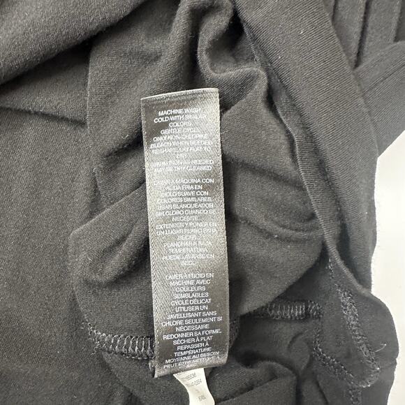 WHBM Tee Shirt Top Womens Medium Black Basic Capsule Soft Staple Career - Picture 7 of 10